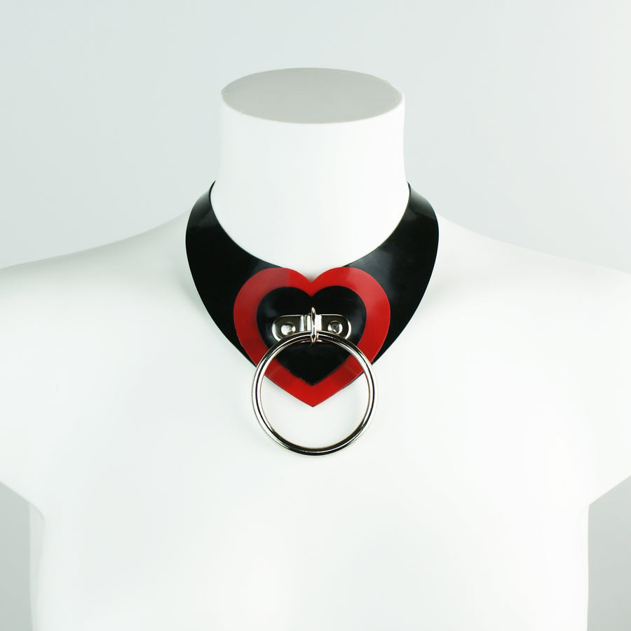 Latex Heartbreaker O-Ring Statement Necklace