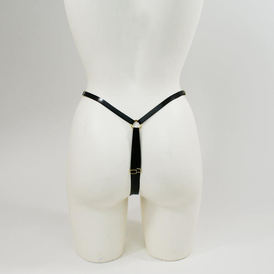 Slim Strapped Threeway Latex Multiway Harness