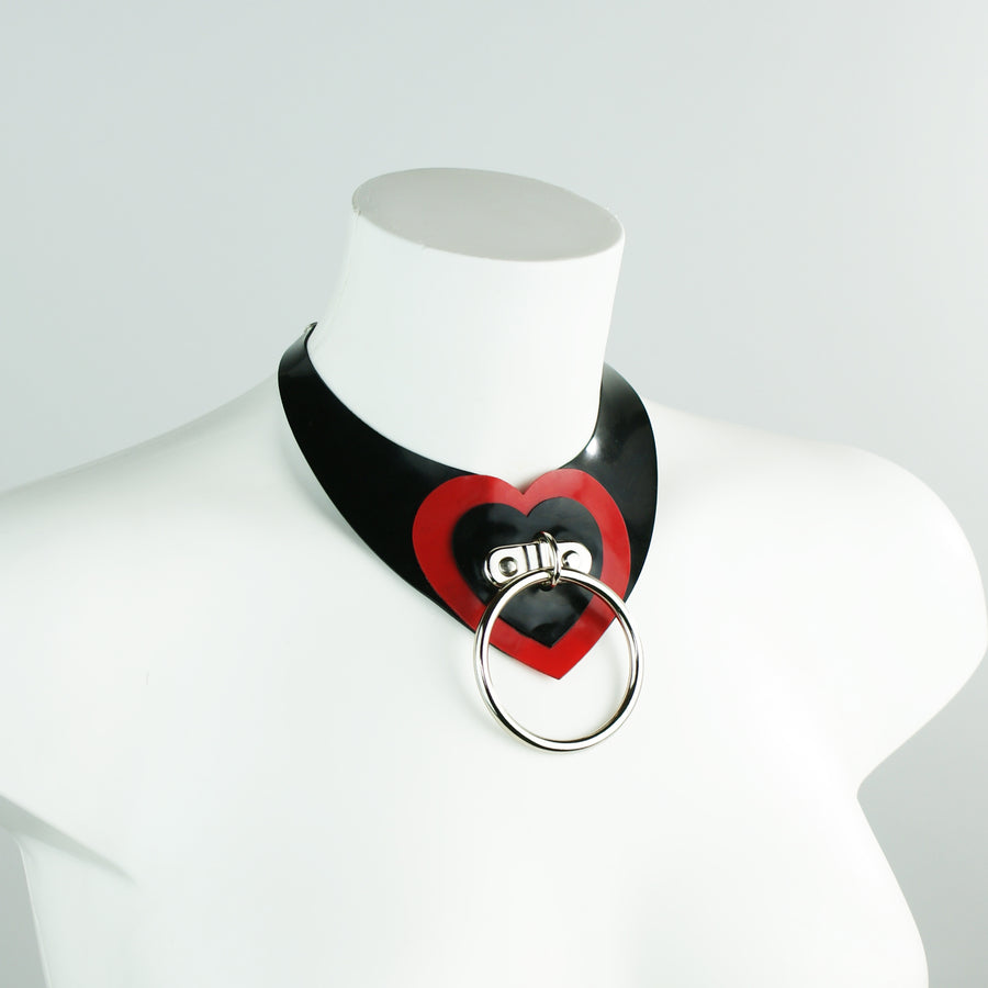Latex Heartbreaker O-Ring Statement Necklace