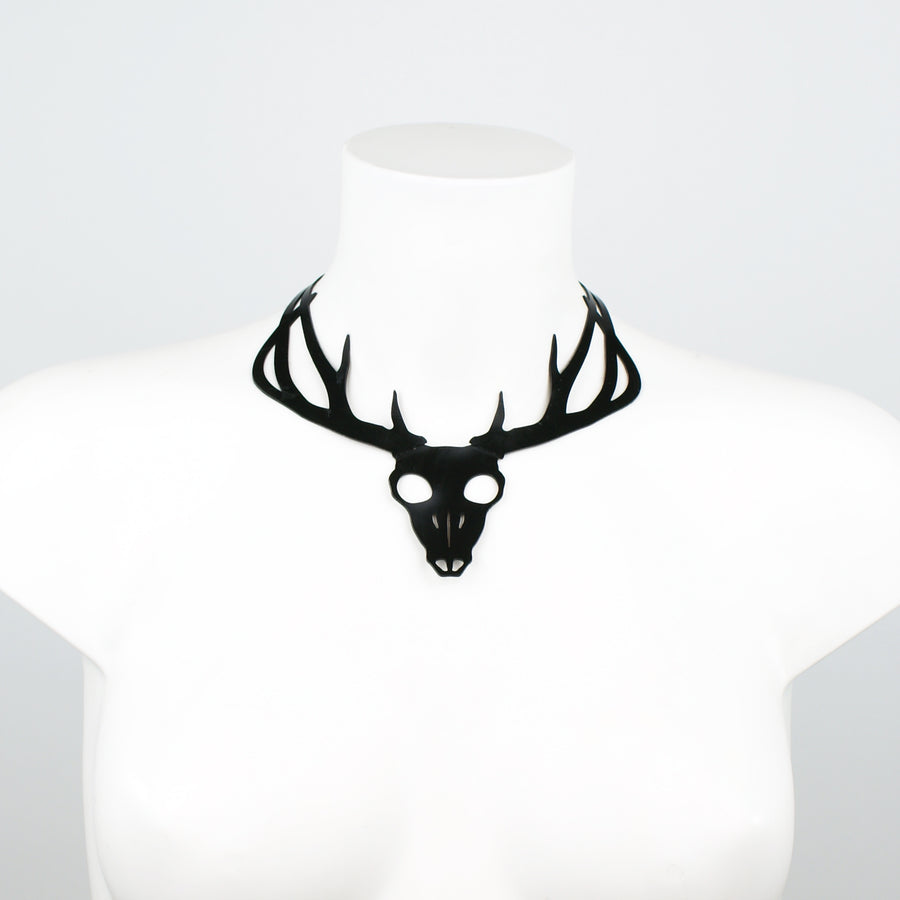 Dian Deer Skull Statement-Halskette