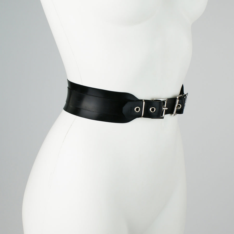 Jen Latex Buckled Waist Belt