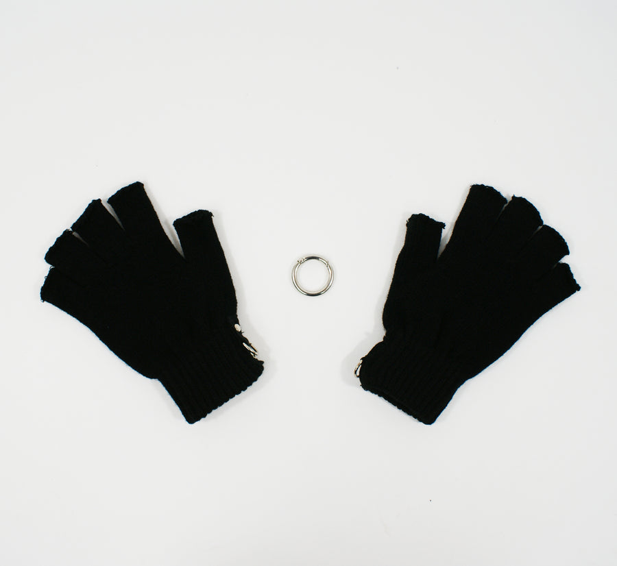 Fingerlose Winterhandschuhe mit D-Ring