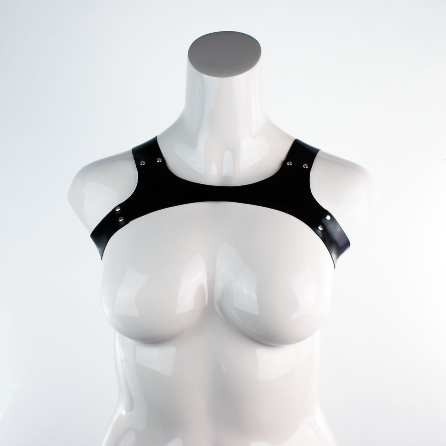 Thea Modernist Latex Chest Harness