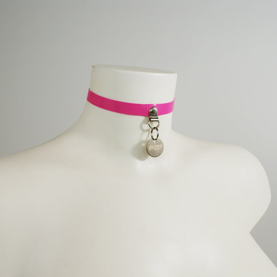 Personalisiertes, graviertes Halsband mit schmaler Haustiermarke